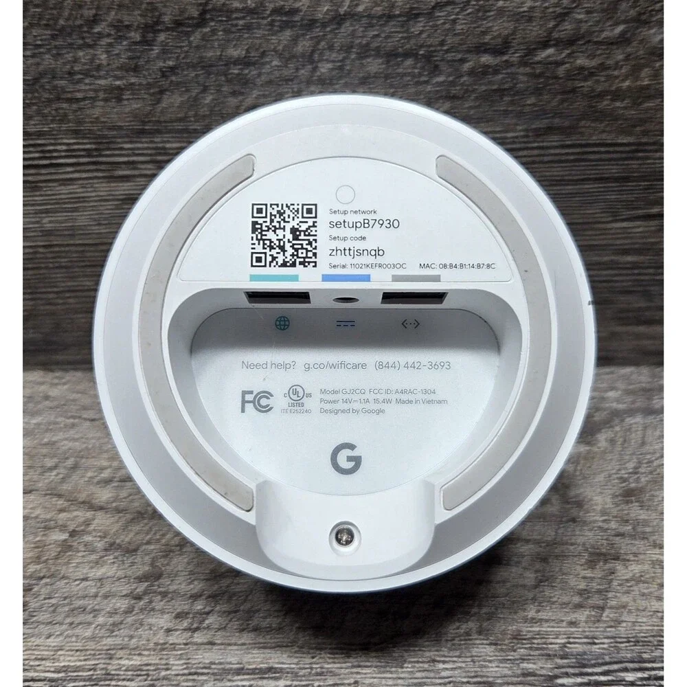 Google Wifi OeM Wireless Dual-Band Gigabit Mesh Wi-Fi Router Snow GJ2CQ